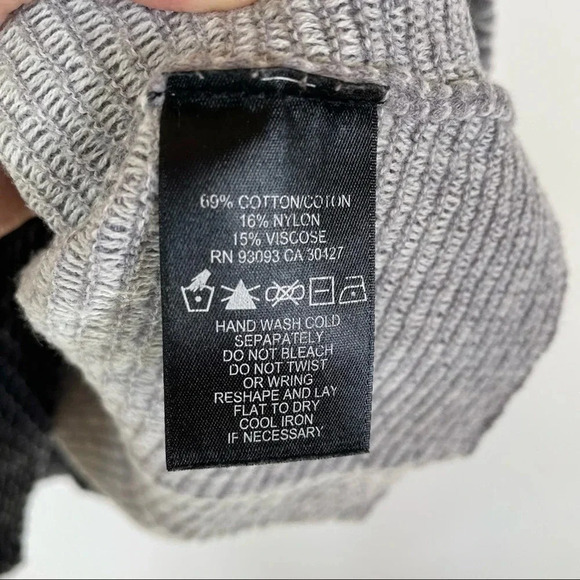 Nic + Zoe Heartthrob Scallop Colorblock Crewneck Sweater Size Small - Picture 5 of 8